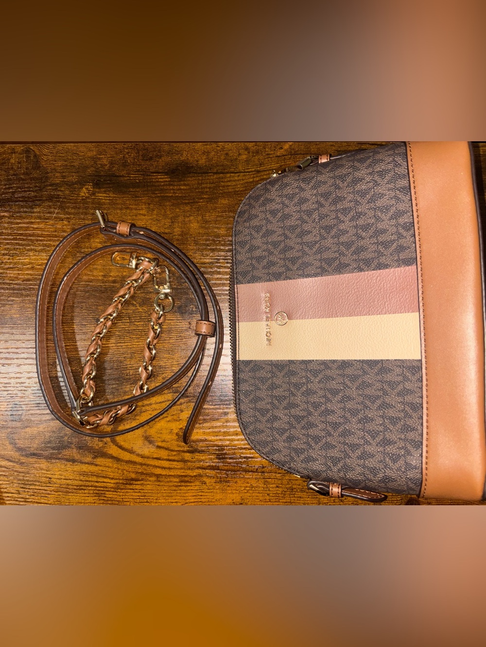 Michael Kors Dome Crossbody Bag in Brown